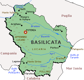 Basilicata map