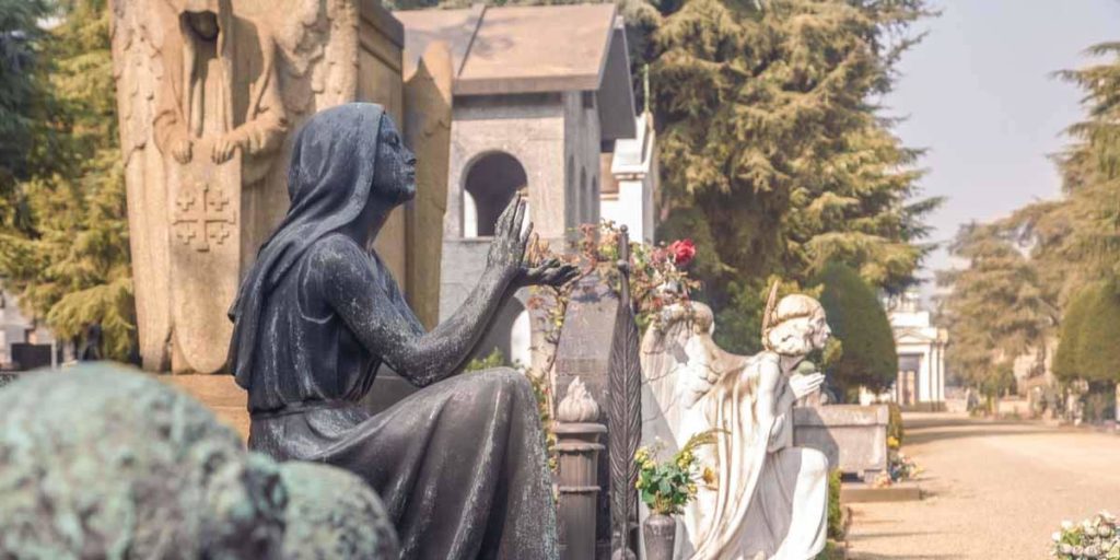 The monumental Cemetery in Milan, Lombardy