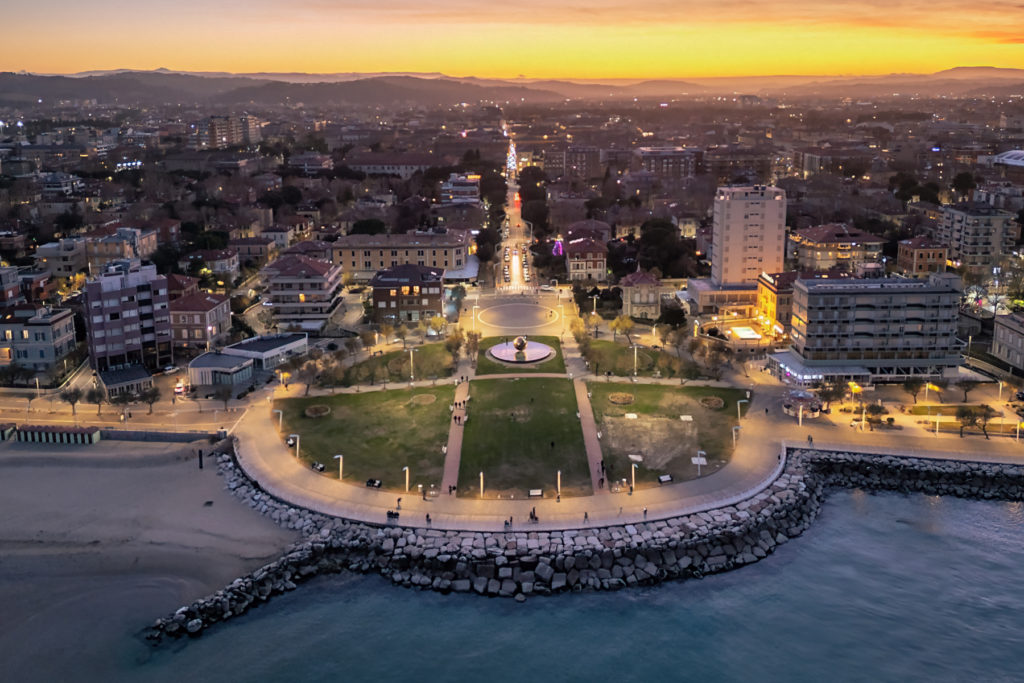 Aerial view of Pesaro