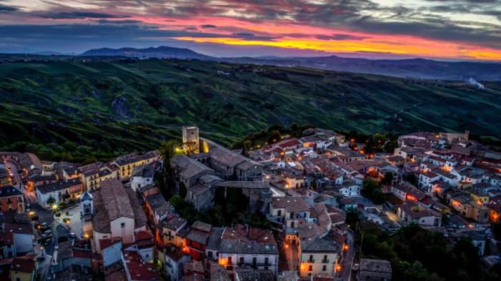 Bisaccia (Campania) dall'alto